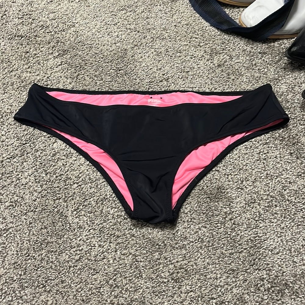 Pink Black Swim Bottoms